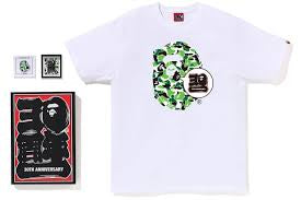 BAPE Store Chengdu Bape 30th Anniversary Ape Head Tee Set White