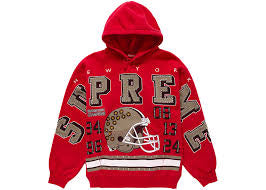 Supreme Champions Studded Hooded Sweatshirt Red