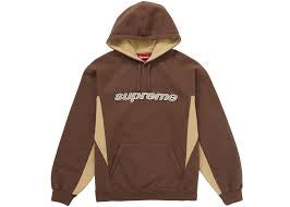 Supreme Division Hooded Sweatshirt Brown