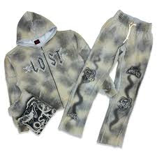 LOST INTRICACY GREY FADED JOGGING