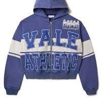 Vale Navy Derby Zip Up Hoodie