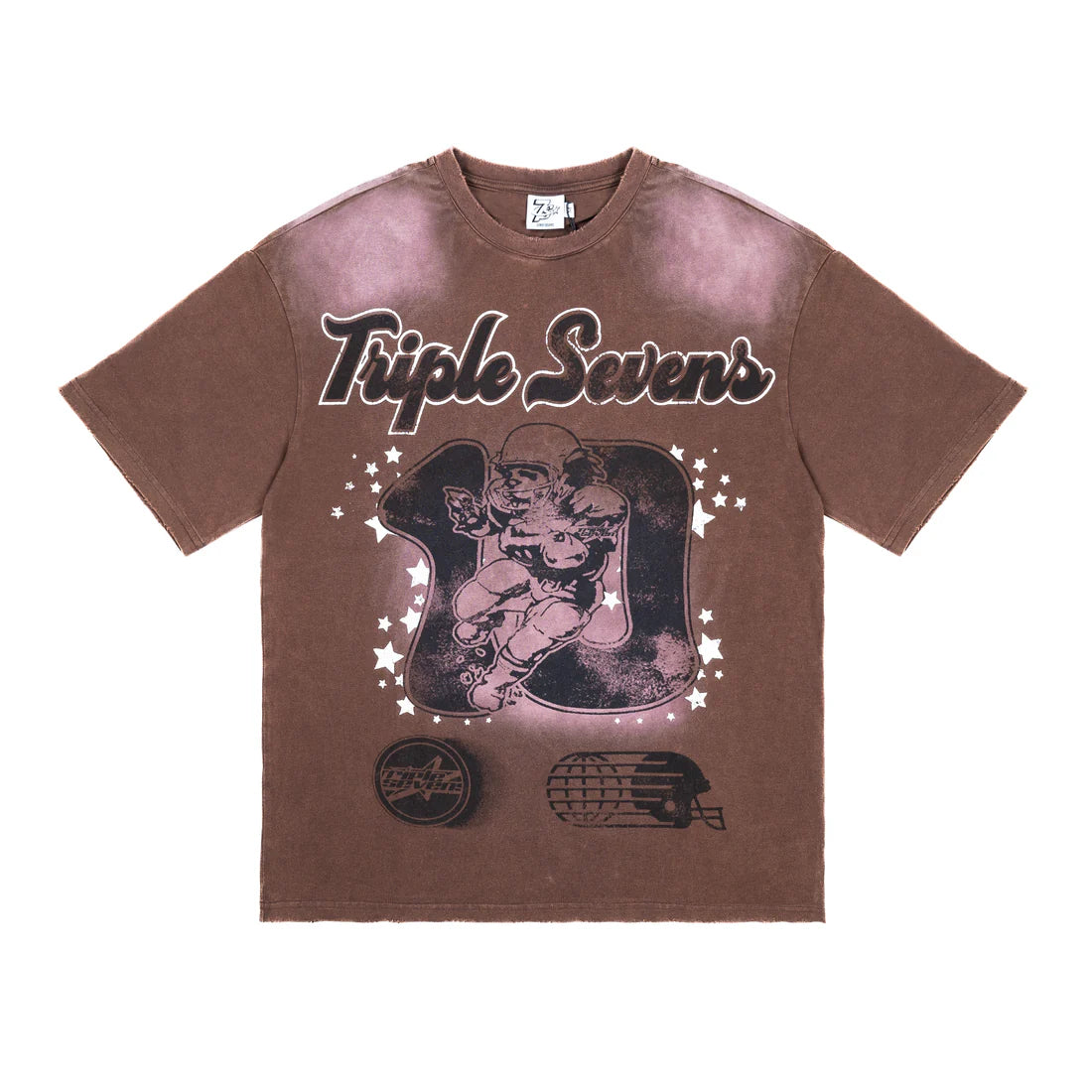 Triple Sevens All Star Football Tee Brown
