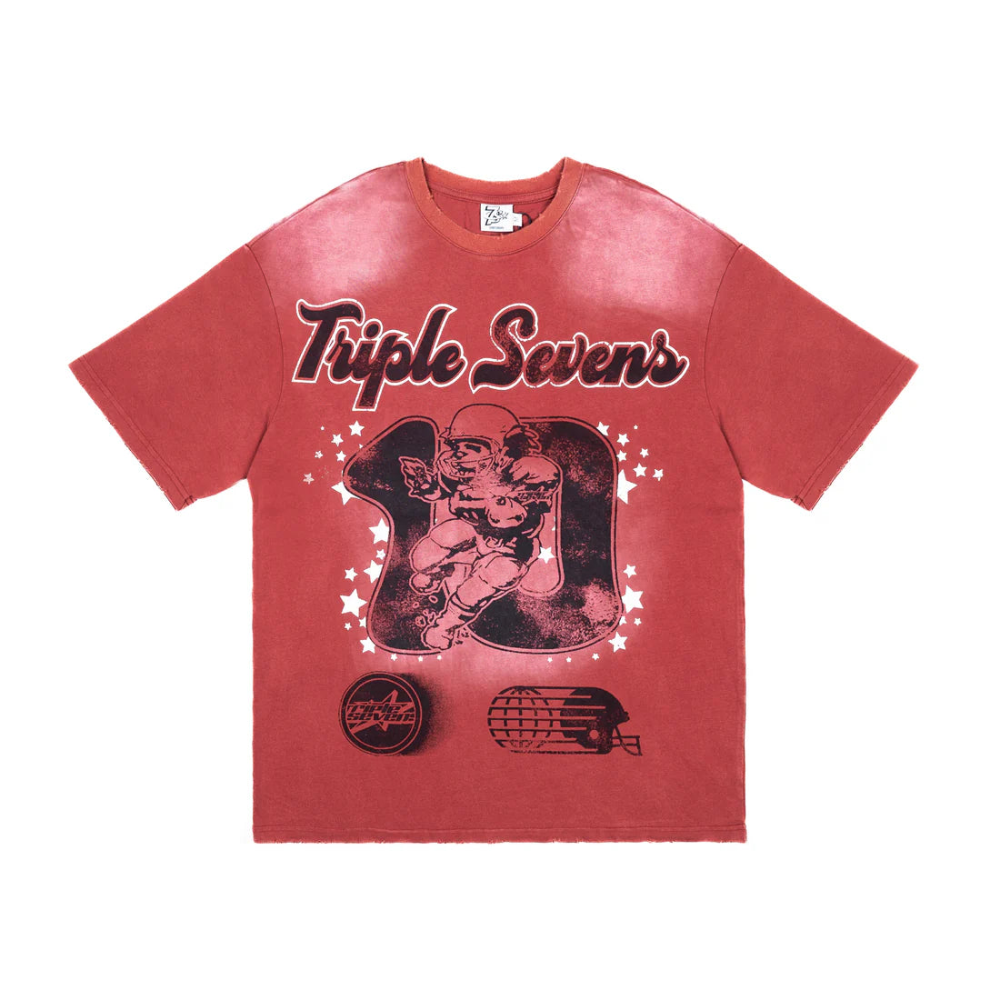Triple Sevens All Star Football Tee Red