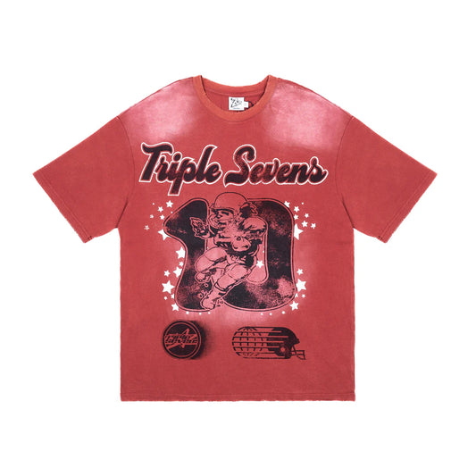 Triple Sevens All Star Football Tee Red