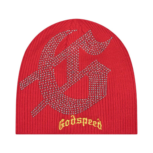 Godspeed STUDDED Beanie (RED YELLOW)