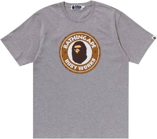 Bathing Ape Monogram Busy Works Tee (Grey)