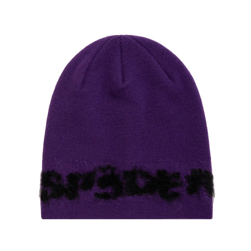 Sp5der Fuzzy Logo Mohair Beanie