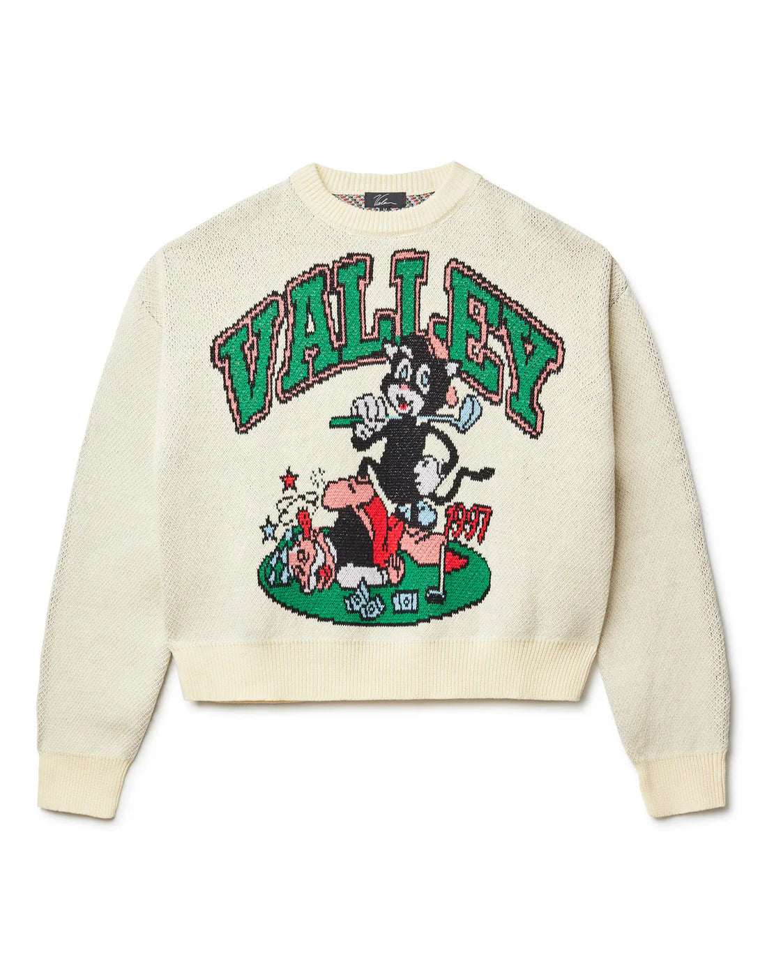 Vale Black Cat Knit Sweater