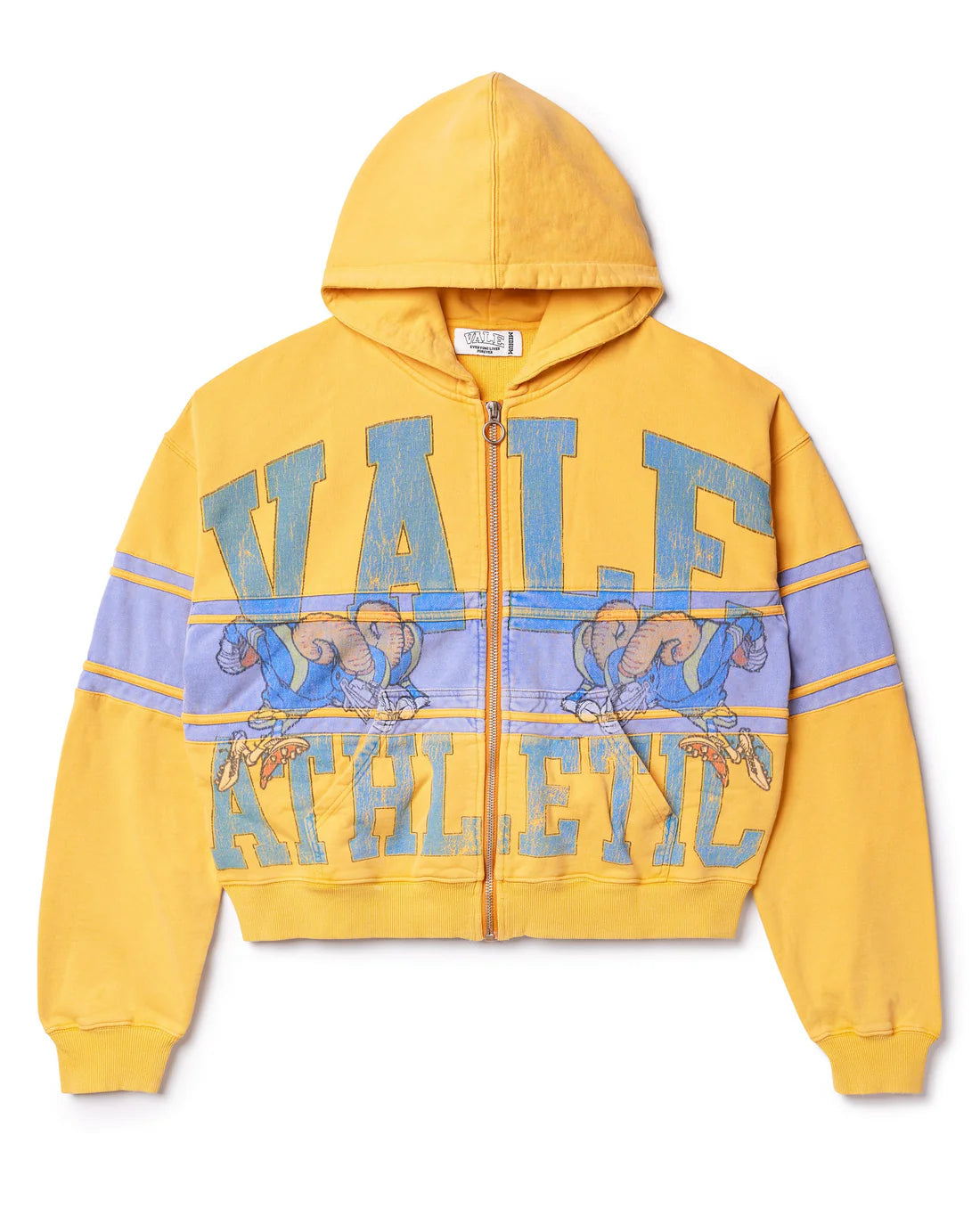 Vale Yellow Bighorn Zip Up Hoodie