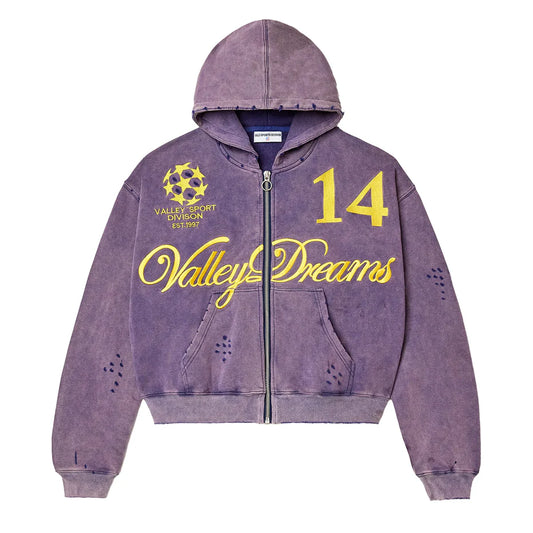 Vale Forever 14 Zip Up Hoodie Purple