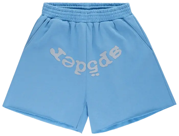 Sp5der OG Web V2 Sweatshort 'Dusty Blue'