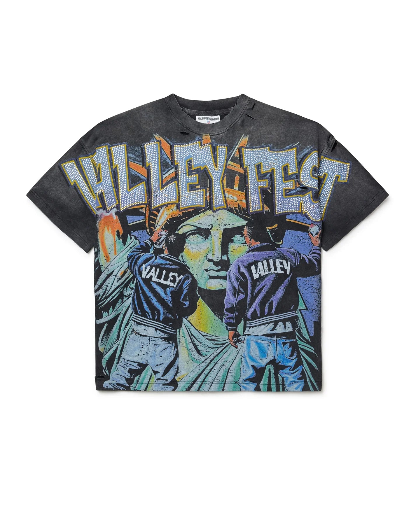 Vale Forever Bling Graffiti Tee (Black)