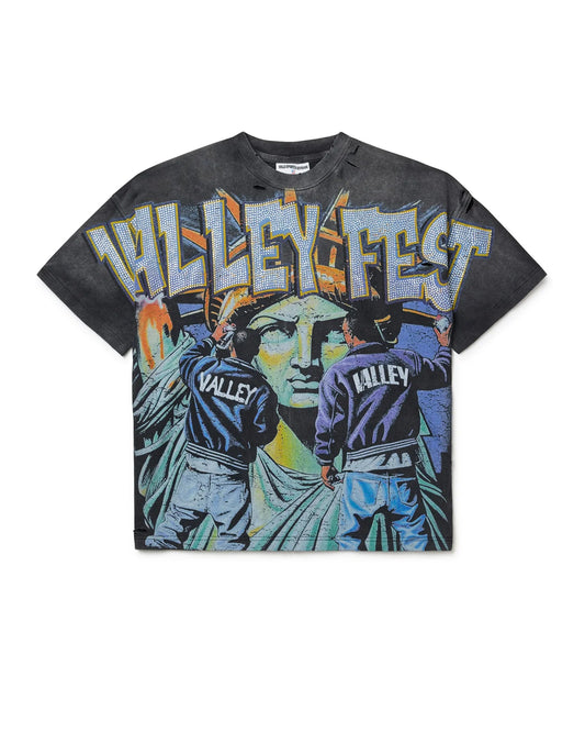 Vale Forever Bling Graffiti Tee (Black)