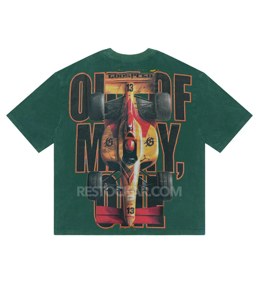 Godspeed F1 Finish Line Forest Green Tee