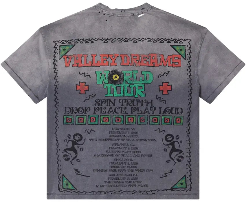 Vale Forever Chaos Bling Tee Washed Grey