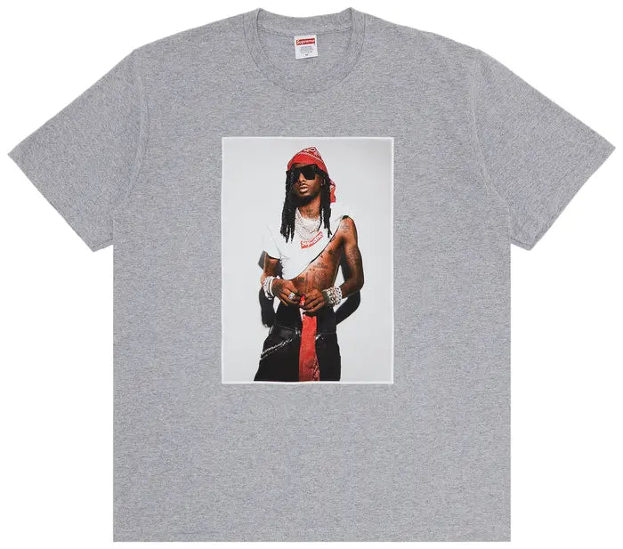 Supreme Playboi Carti Tee ‘Heather Grey’