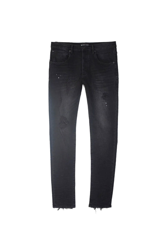 Purple Jean Resin Repair Mid Rise Slim (Black)