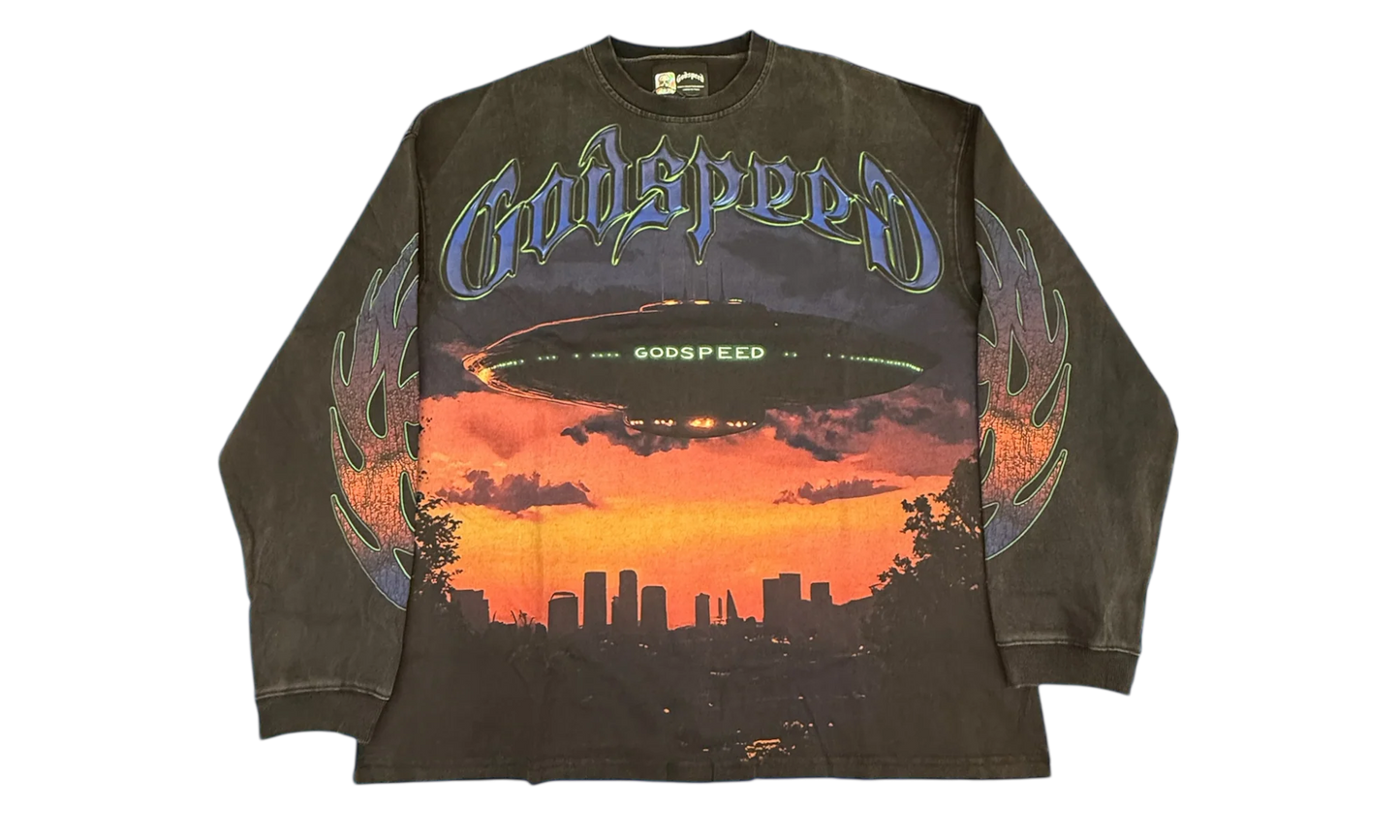 Godspeed U.A.P LS T-Shirt Black Wash