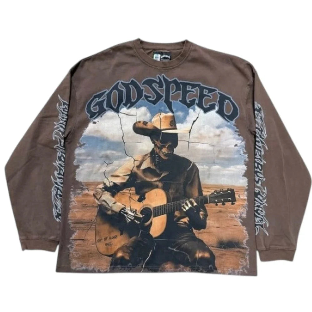 Godspeed Virtuoso LS T-Shirt Brown