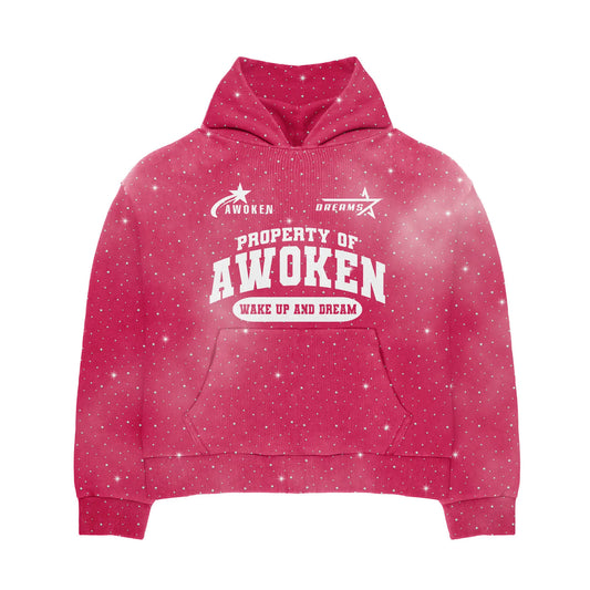 Awoken Dreams Pink Rhinestone Sweatsuit