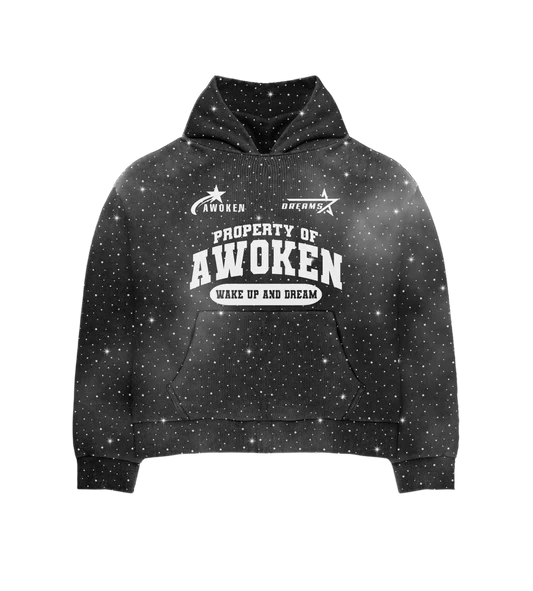 Awoken Dreams Black Rhinestone Sweatsuit