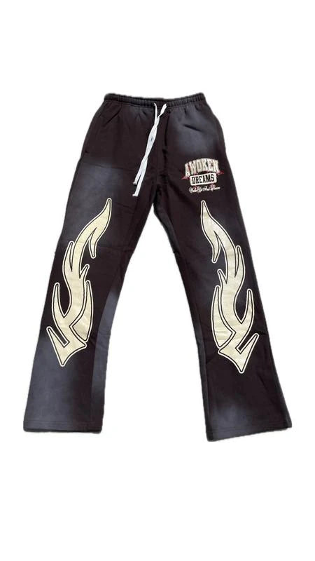 Awoken Dreams Wake Up and Dream Acid Zip Up Sweatsuit Mocha