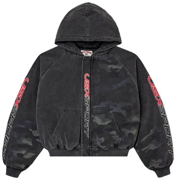 Vale Forever Vsx Camo Hood Bomber 'Black/Camo'