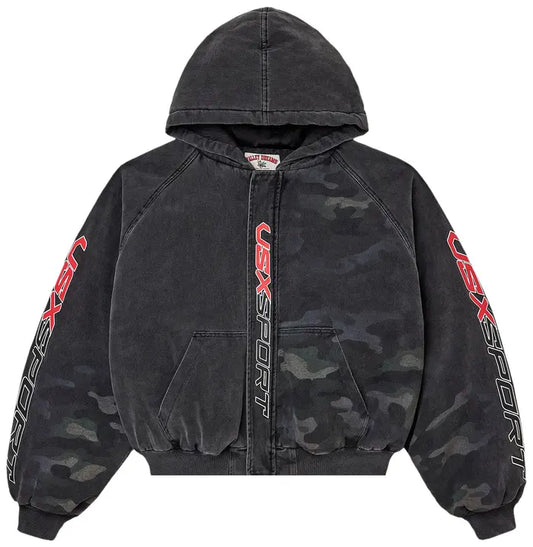 Vale Forever Vsx Camo Hood Bomber 'Black/Camo'