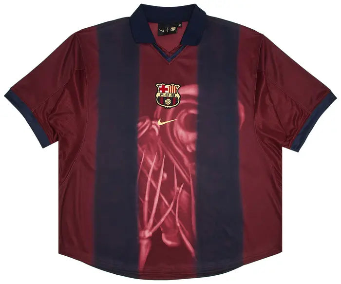 Nike FC Barcelona x Cactus Jack Retro 2000/01 Home Skeleton Jersey 'Red/Blue'