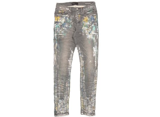 Purple Jeans Iridescent Painter Jeans