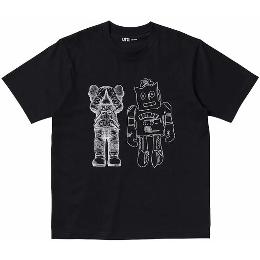 KAWS x UT KAWS & Robot Black Tee