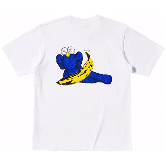KAWS x UT KAWS Holding A Banana White Tee