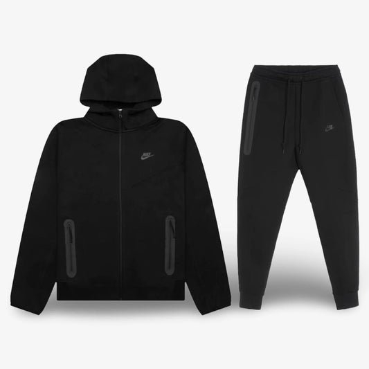 Nike Sportswear Men's Tech Fleece Full Zip Full Suit (Black)
