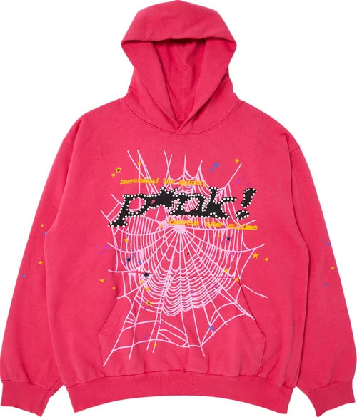 Sp5der P*NK Hoodie Pink