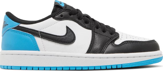 Jordan 1 Low Retro Low OG Black Dark Powder Blue (GS)