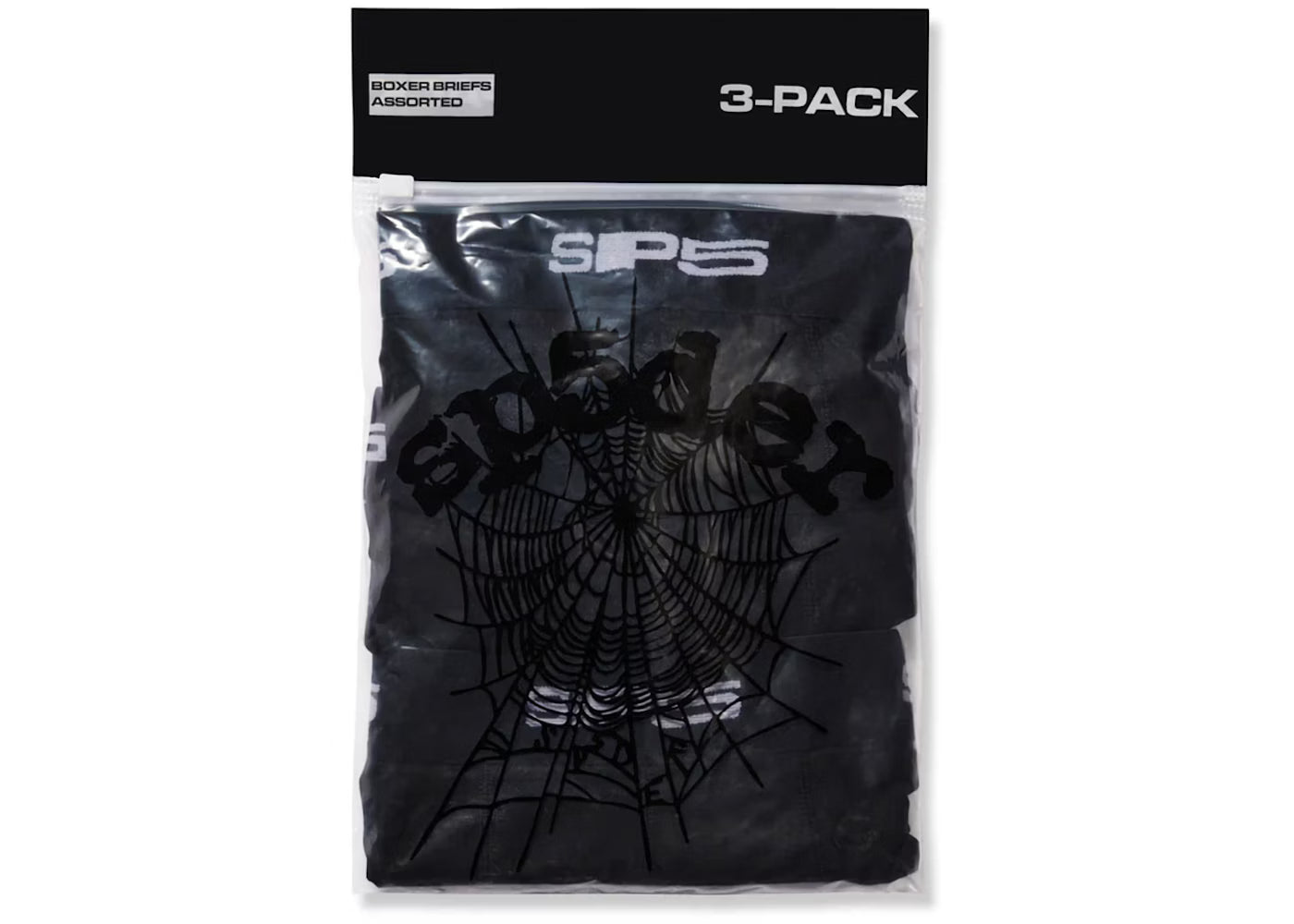 Sp5der Pack of Briefs Black (3 Pack)