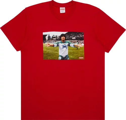 Supreme Maradona Tee Red