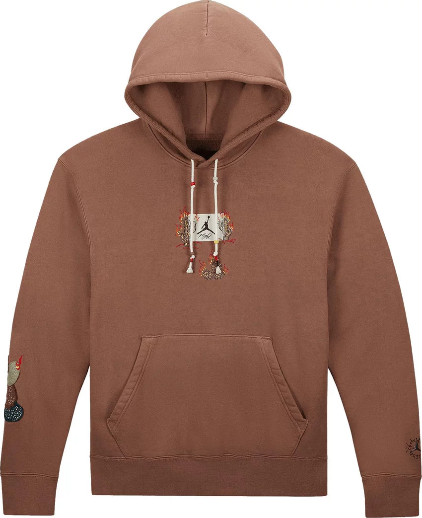 Travis Scott Jordan Flight Graphic Hoodie Archaeo Brown