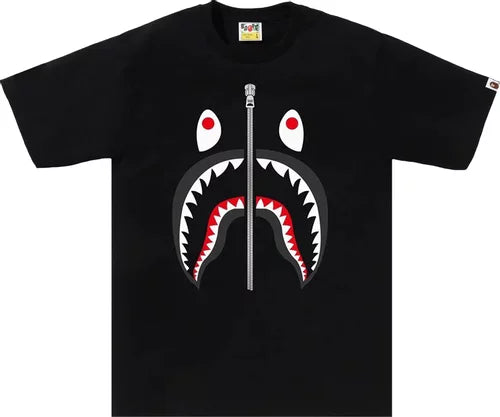 Bape Shark Zip Up Black Tee