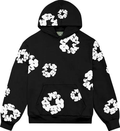 Denim Tears Cotton Wreath Hoodie(Black)