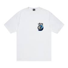 Stussy Born x Raised 8 Ball Tee(White)