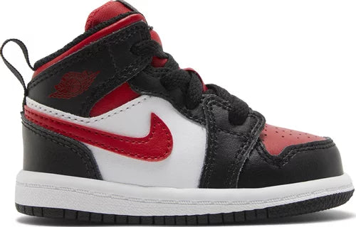 Jordan 1 Mid Black Fire Red (TD)