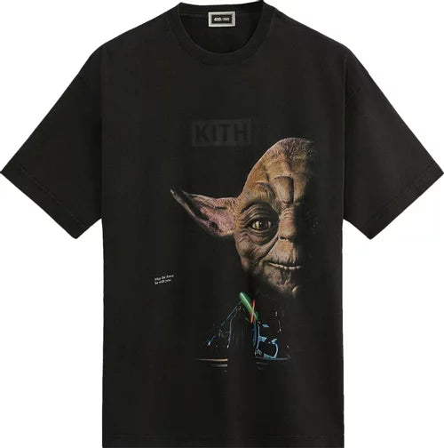 Kith Star Wars Yoda Vintage Tee Black