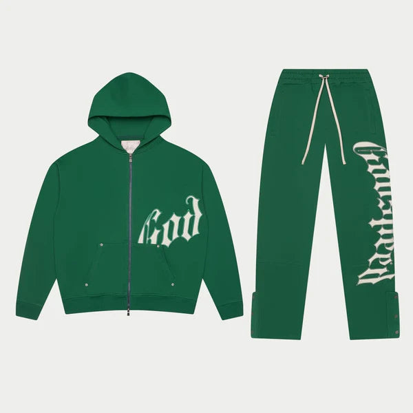 Godspeed OG Logo Sweatsuit V2 (Green/White)