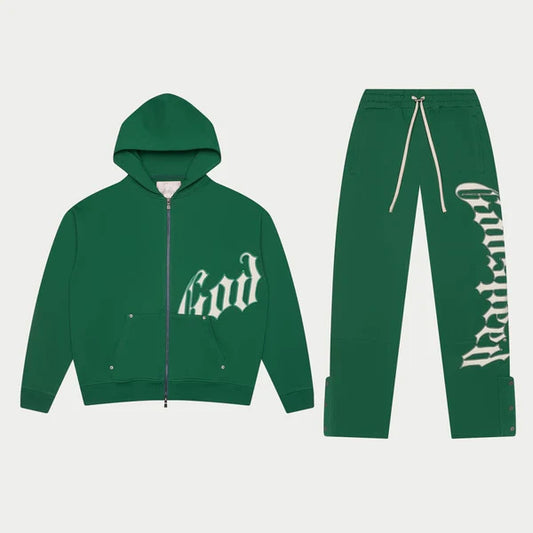 Godspeed OG Logo Sweatsuit V2 (Green/White)