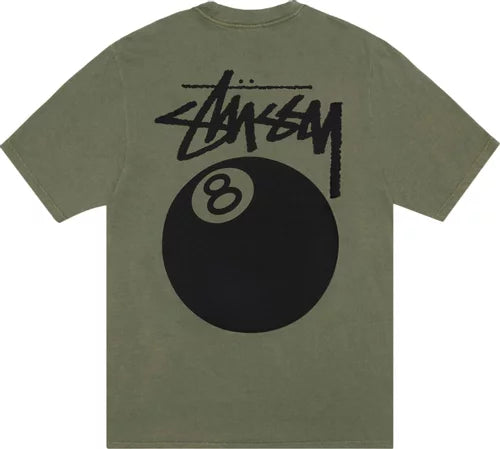 Stussy 8 Ball Pigment Dyed Tee Olive